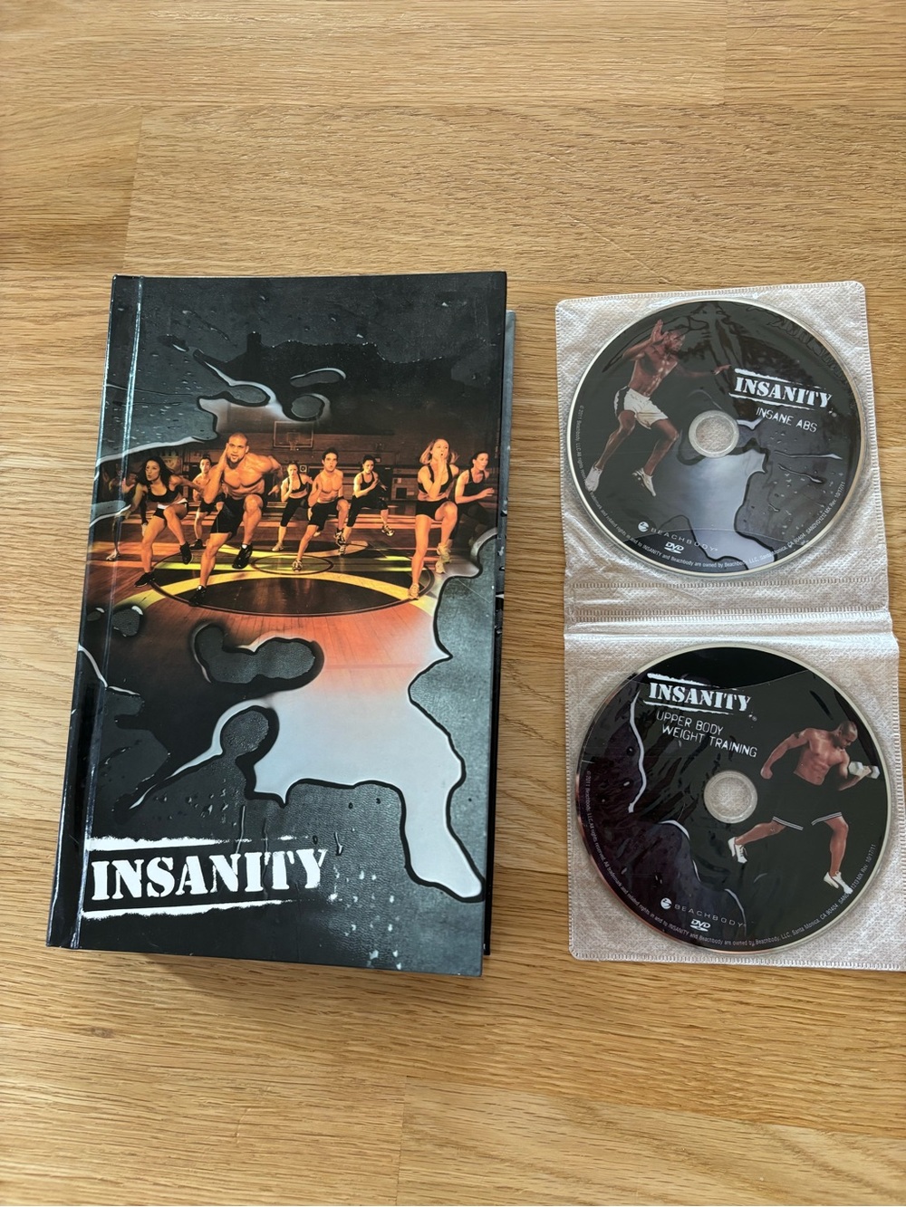 INSANITY Cardio & Core Workout 10 dvds with 2 bonus dvds